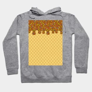 CHOCOLATE Ice Cream Cone With Sprinkles Hoodie